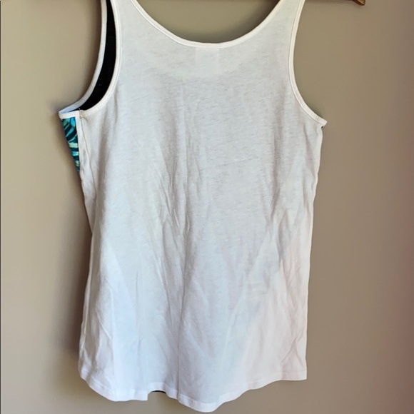 Victoria Secret Pink Floral Trim Tank Top SZ XS - Picture 4 of 5